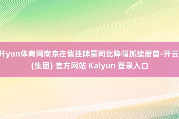 开yun体育网南京在售挂牌量同比降幅抓续居首-开云 (集团) 官方网站 Kaiyun 登录入口