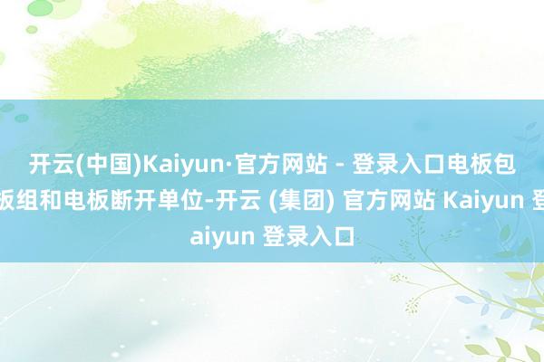 开云(中国)Kaiyun·官方网站 - 登录入口电板包包括电板组和电板断开单位-开云 (集团) 官方网站 Kaiyun 登录入口