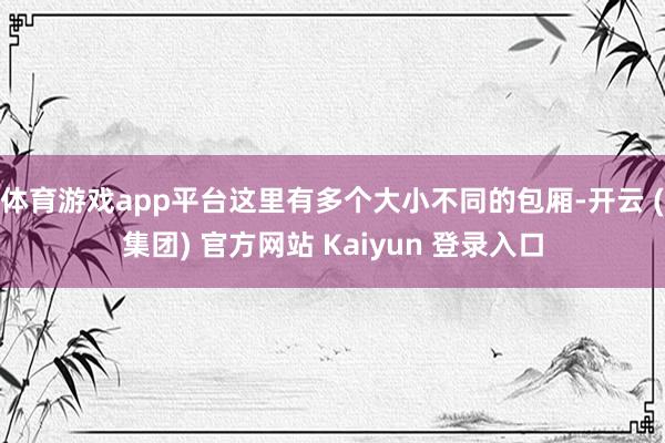 体育游戏app平台这里有多个大小不同的包厢-开云 (集团) 官方网站 Kaiyun 登录入口