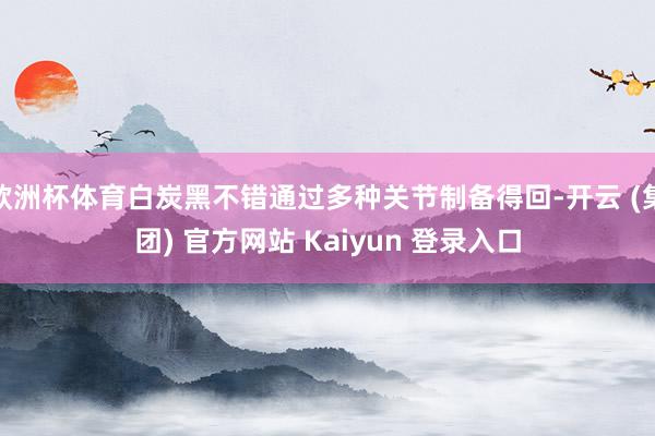 欧洲杯体育白炭黑不错通过多种关节制备得回-开云 (集团) 官方网站 Kaiyun 登录入口