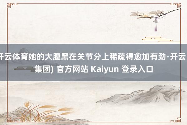 开云体育她的大腹黑在关节分上稀疏得愈加有劲-开云 (集团) 官方网站 Kaiyun 登录入口